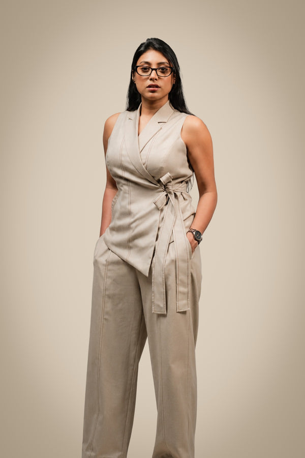 Asymmetric Vest Co-ord Set