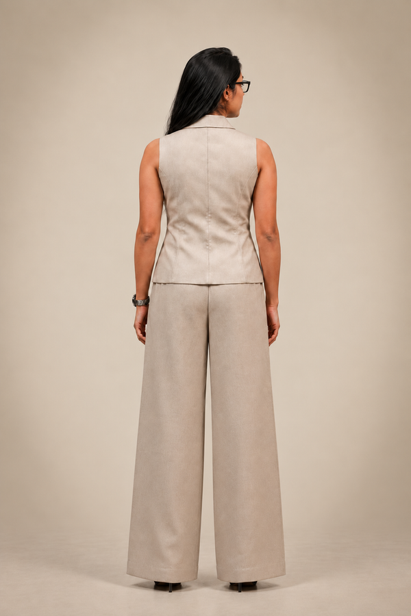 Asymmetric Vest Co-ord Set