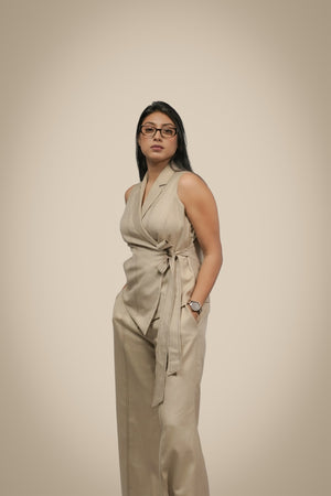 Asymmetric Vest Co-ord Set